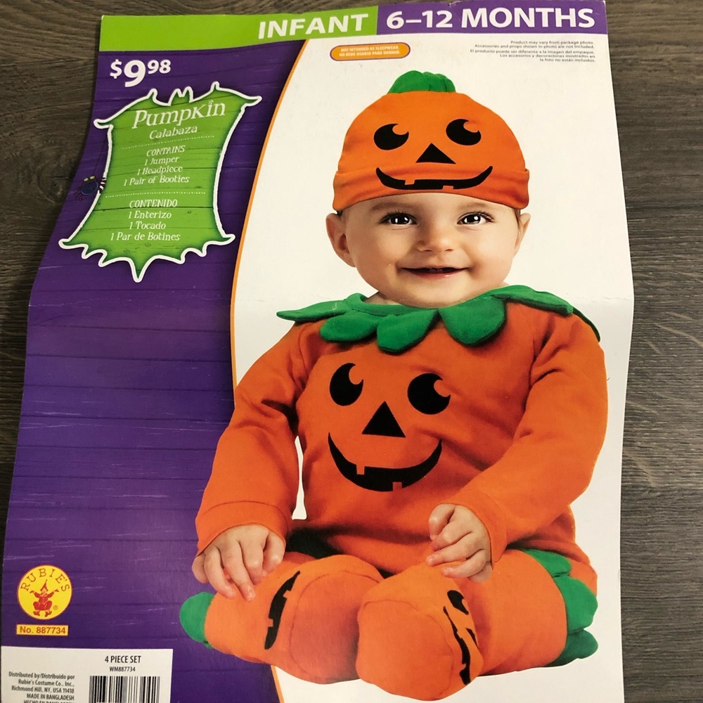 Pumpkin Costume 6-12 months